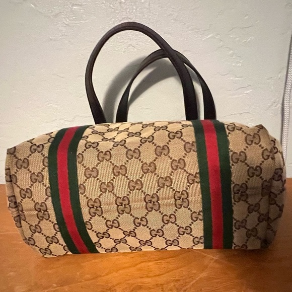 Gucci GG Sherry Line Ophida Tote Handbag w/ COA - Picture 7 of 13